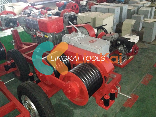 5T Power 9HP Гидравлический двойной кабельный кабель для установки винтовки прицеп для тяжелых работ